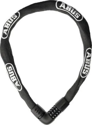 Abus Tresor 7 mm 6807C Ketten-Zahlenschloss black 110 cm