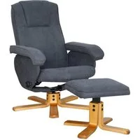 SVITA Relaxsessel CHARLES (Set, 2-St., Relaxsessel mit Hocker), 360° drehbar,mit Fußablage,Wippmechanismus,bequem gepolstert