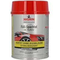 NIGRIN Spachtelmasse 2K Füll-Spachtel mit Härter 1kg Reparatur-Spachtel, 2K Füll-Spachtel Reparatur-Spachtel Spachtel-Masse Füller Kfz-Karosse