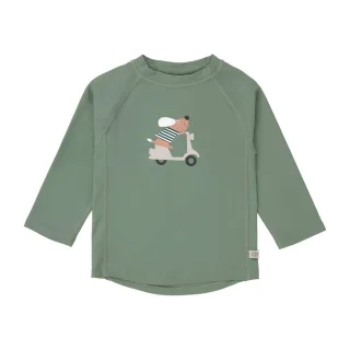 Lässig UV-Schutz Langarm Shirt mit Hund, grün Gr.86