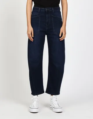 GANG Damen Jeans 94ODINA - o-shape fit Jeans blue black wash