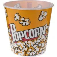 BURI Schüssel Popcorn-Eimer Popcornbecher Popcornschüssel 18x18cm wiederverwendbar