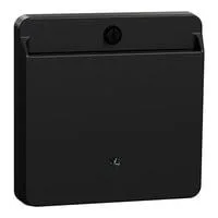 Card Schalter mit Hotelkartenhalter und Beleuchtung, Abdeckung schwarz, Retail