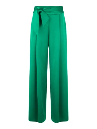 Marc Cain Glam - Stoffhose WINNIPEG im Wide Fit pepper green - Gr. - 40