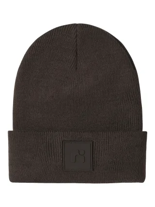 NAME IT - NMNMALIK KNIT BEANIE BADGE1 Seal Brown - Gr. - 52
