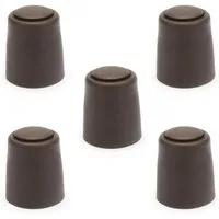 sossai® Türstopper Bodenstopper / Wandstopper NTS2 - BERND (5 St), Farbe: Braun