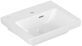 Villeroy & Boch Subway 3.0 Handwaschbecken, 450 x 370 x 145 mm, Weiß Alpin, mit Überlauf, ungeschlif 4370FK01