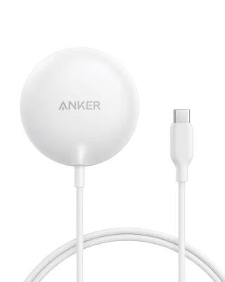 Anker Zolo magnetisches kabelloses Ladegerät Qi2-zertifiziert 15W MagSafe-kompatibles kabelloses Ladepad für iPhone 16/15/14/13 Serie AirPods und mehr (Adapter Nicht enthalten)