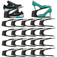 HAC24 Schuhregal Schuhe Organizer Aufbewahrung Schuhhalter Schuhstapler Schuhorganizer, 20-tlg., Platzsparend