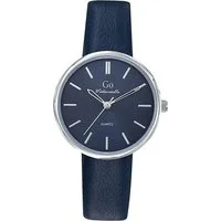 Girl Only Quarzuhr Girl Only GO Damen Armbanduhr, (Analoguhr), Damenuhr GO dunkelblau, mittel (ca. 34mm) Lederarmband, Fashion-Style