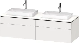 Duravit L-Cube Konsolenwaschtischunterbau wandhängend Weiß Supermatt 1620x550x482 mm - LC4873B848400 LC4873B84840000