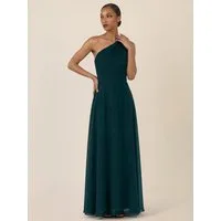 Apart Chiffonkleid mit One-Shoulder-Design