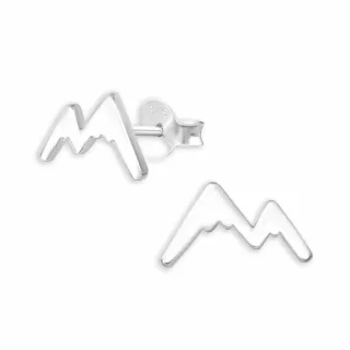 Doppel Kugel Ohrringe aus 925 Silber