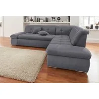 DOMO collection Ecksofa MORIC Massiv! - Belastbar bis 140 kgxSitz, hochwertig & komfortabel, XXL, L-Form, inkl. Zierkissen