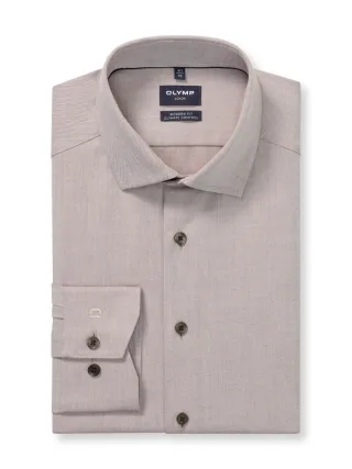 OLYMP - Modern Fit : Businesshemd braun - Gr. - 41