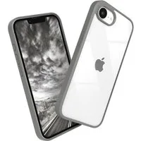 EAZY CASE Handyhülle Bumper Case für Apple iPhone 16e 6,1 Zoll, Handyhülle Slimcover mit Kamreraschutz stoßfest Back Cover Grau