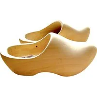 Klompenfabriek Nijhuis BV Original Holländische Holzschuhe: Der Praktische, unbehandelt Clog
