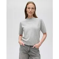 OPUS Strickpullover Pimsi aus feinem Strick Gerader Schnitt mit fließendem Fall und kurzen Ärmeln