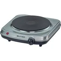 Einzelkochplatte ELTAC EK 18 silber/schwarz, 1.500 Watt, Kochfläche Ø 18cm
