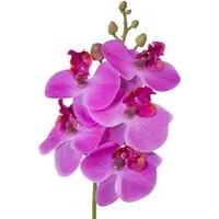 Kunstorchidee Kunstblume Phalaenopsis, Orchideenzweig 27cm Real Touch, Gasper
