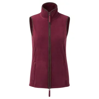 Premier Womens/Ladies Artisan Fleece-Weste (Burgund/Braun)