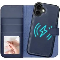 CoolGadget Handyhülle Magnet Book Case für Apple iPhone 17 Hülle + Klapphülle 6,3 Zoll, 2in1 abnehmbare magnetische RFID Schutzhülle Kartenfach Fotofenster