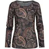CLOUD 5IVE Longsleeve CLOUD 5IVE Langarm Shirt Longsleeve mit Paisley Print (1-tlg)
