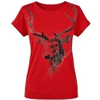 Hangowear Trachtenshirt Trachtenshirt Damen - MAJA - rot, schwarz