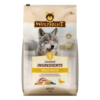 WOLFSBLUT Limited Ingredients, Trockenfutter Hund, Adult, Wild Duck 9 kg