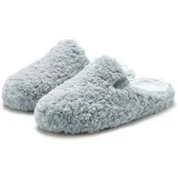 Elbsand Hausschuh, Pantoffel, Mule Pantolette mit kuscheligem Fellimitat