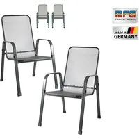 MFG Freizeitmöbel Stapelstuhl MFG Streckmetall-Stapelstuhl "Mec-Stor", 4-er Set (4 St)