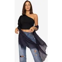 SASSYCLASSY Schal Musselin Schal für Damen, Weicher Schal aus Viskose mit ausgefransten Enden