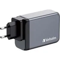 GaN-Ladegerät 240W, 1x USB-A , 3x USB-C grau, PD 3.0, QC 3.0