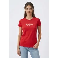 Pepe Jeans T-Shirt NEW VIRGINIA mit Logo-Print