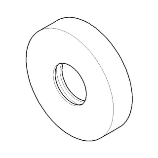 Dornbracht Rosette 69,5x15 chrom 092722011-00 15 mm Chrom
