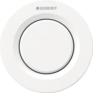 Geberit Fernbetätigung Typ 01 pneumatisch für 1-Mengen-Sp., UP-Drücker weiß-alpin, 116040111 116040111