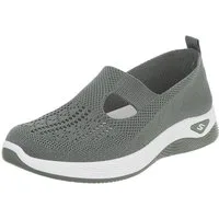 Ital-Design Trendy Damen Freizeit- und Alltagsschuh mit Komfort Slipper (91554340) Keilabsatz/Wedge Slipper in Grün
