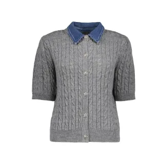 Geisha Fashion Women - 64507-10 grey melange/denim - Gr. - 38