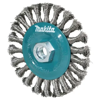 Makita Rundbürste 125mm gezopft INOX - D-77540