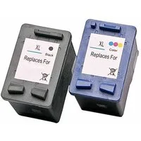 ABC Tintenpatrone (Kompatibles Set 2x Patrone für HP 21XL 22XL DeskJet 3910 3915 3920, 30 D1341 D1360 D1400 D1420 D1430 D1445 D1450 D1455 D1460 D1500 D1520 D)