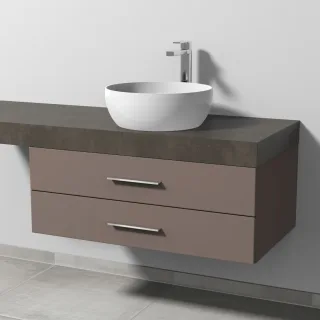 Sanipa Waschtischunterbau mit Auszügen 2morrow (G3309) 340x900x520 Taupe-Matt, G33091T G33091T