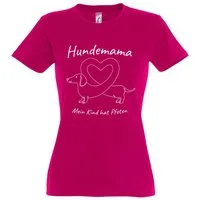 Youth Designz Print-Shirt Hundemama Damen T-Shirt mit modischem Frontprint