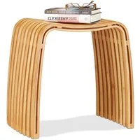 relaxdays Sitzhocker Garderoben Hocker im Bambus Design