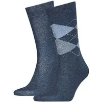 Tommy Hilfiger Socken TH MEN SOCK CHECK 2P (2-Paar, 2 Paar) mit klassischem Argyle-Design