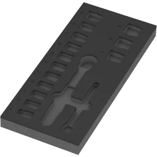Wera 9824 Schaumstoffeinlage 8010 B Zyklop Comfort Knarre Set 1, 3/8", ohne Werkzeug - 05137324001