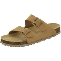 AFS-Schuhe 310075 Zweischnaller Pantolette für Herren mit Fußbett, bequeme Sandalen aus Leder