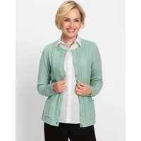 Witt Strickjacke Strickjacke Langarm Zopfmuster