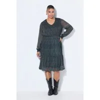 Studio Untold Maxikleid Midikleid A-Line doppellagig Minimal-Muster
