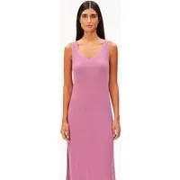Armedangels Strickkleid LINEN BLEND Strickkleid aus Leinen-Mix V-Ausschnitt