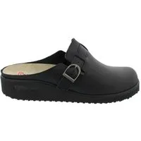 BERKEMANN Berkemann Tec-Pro Toivo, Glattleder, schwarz, Wechselfußbett, Weite H Clog